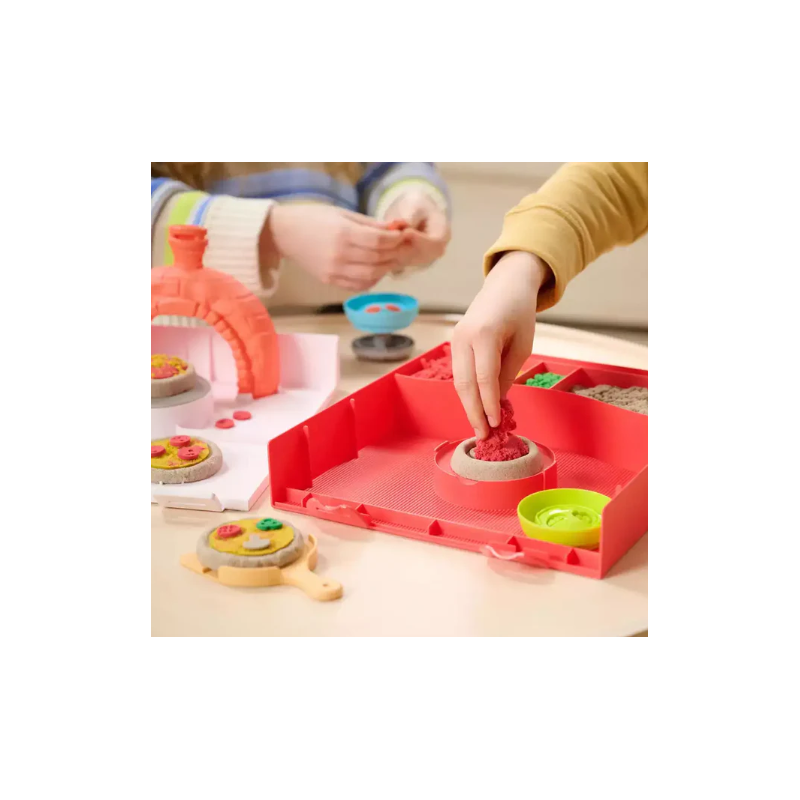 Kinetic Sand Squish Pizza Kit Creativo