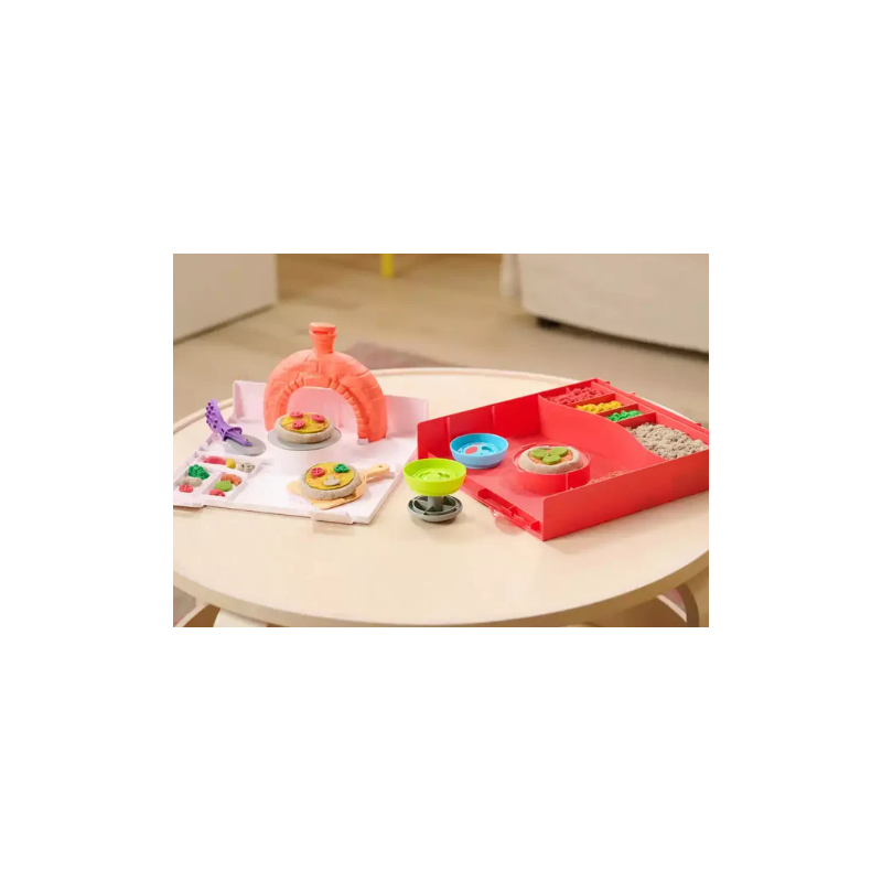 Kinetic Sand Squish Pizza Kit Creativo