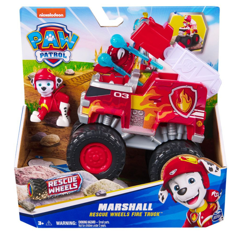 Patrulla Canina Rescue Wheels Camión De Bomberos Con Marshall