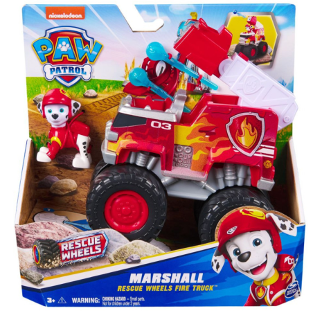 Patrulla Canina Rescue Wheels Camión De Bomberos Con Marshall