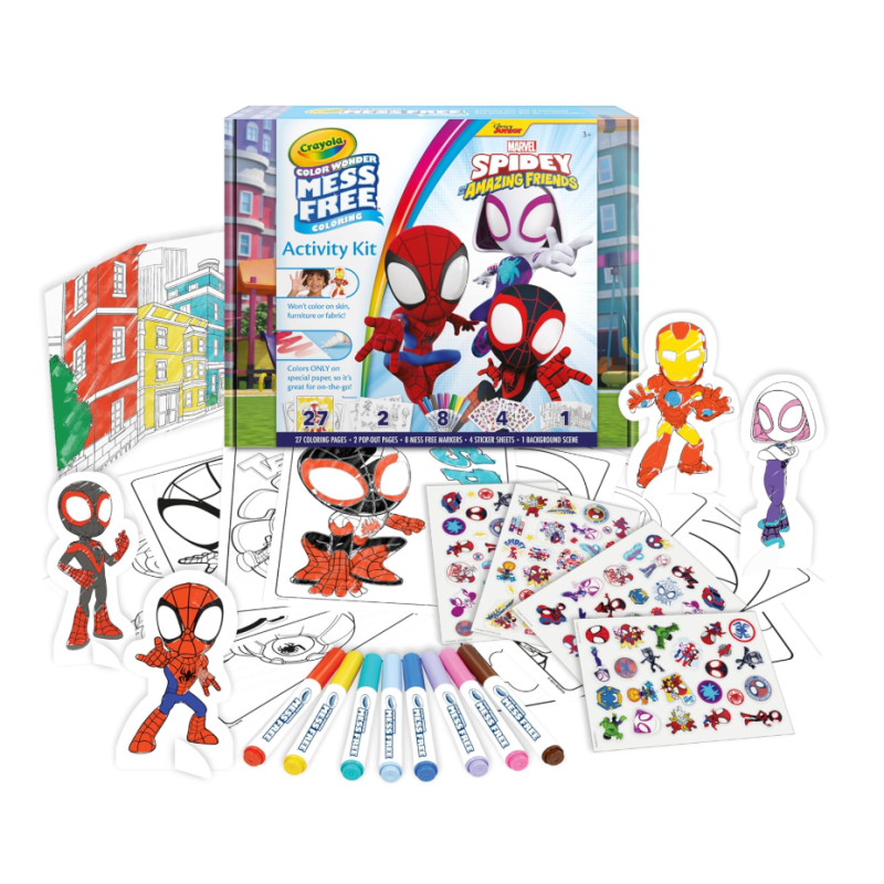 Colorea Sin Manchas Color Wonder Spidey De Crayola