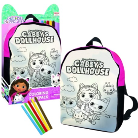 Mochila Para Colorear La Casa De Muñecas De Gabby