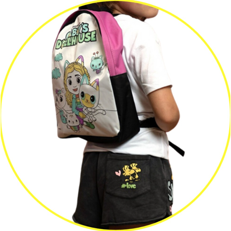 Mochila Para Colorear La Casa De Muñecas De Gabby