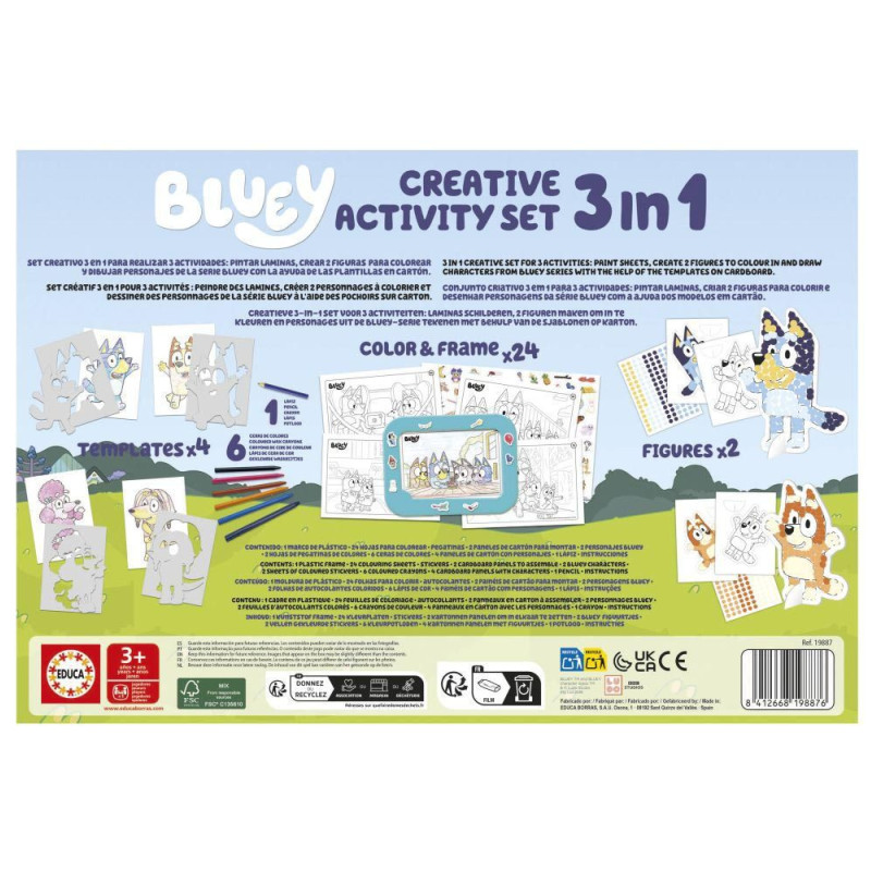 Educa Set Creativo 3 en 1 Bluey