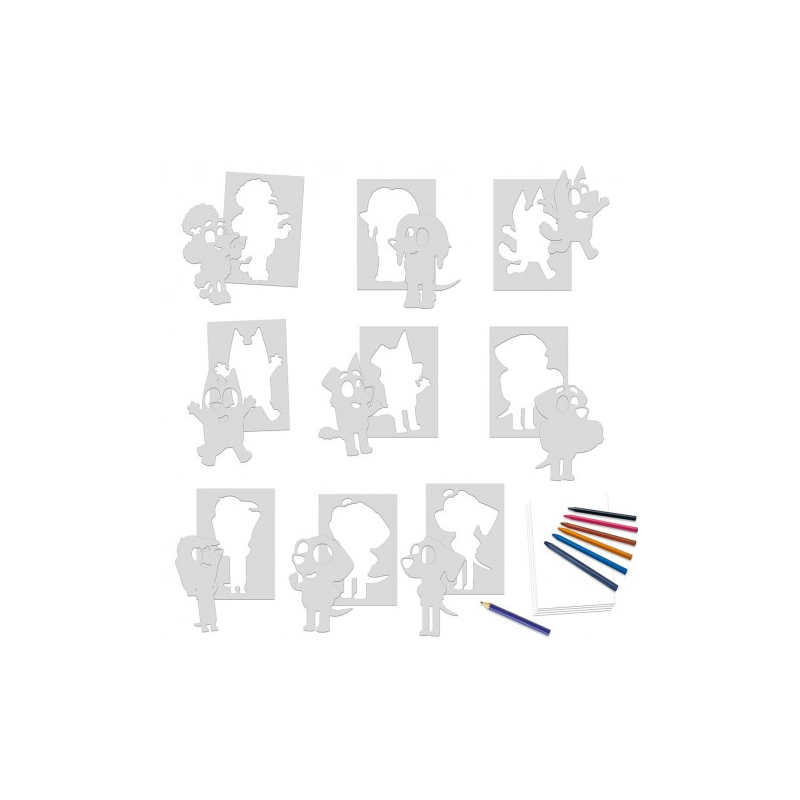 Bluey Set Plantillas Creativas