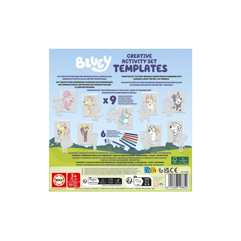 Bluey Set Plantillas Creativas