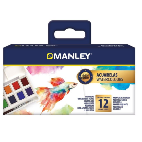 Manley Acuarela Acrílica 12 Colores