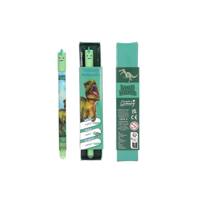 Dino World Bolígrafo De Gel Borrable Surtido