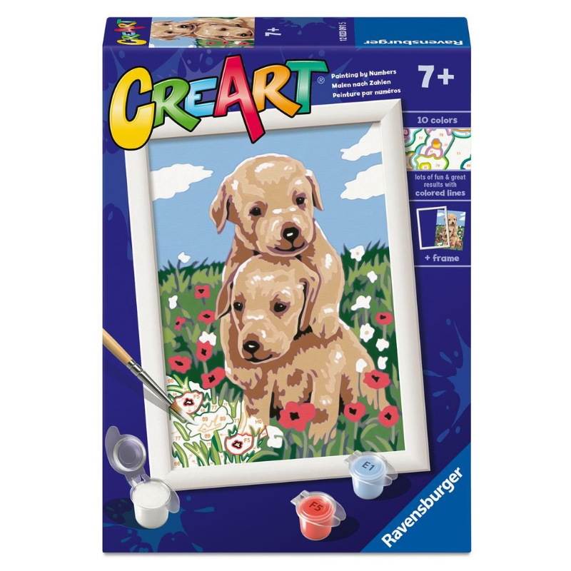 LMUYDAN Pintar por Numeros para Principiantes Adultos y NiñOs animales golden retriever Pintura por Números para Adultos y Niños Decoración del Hogar