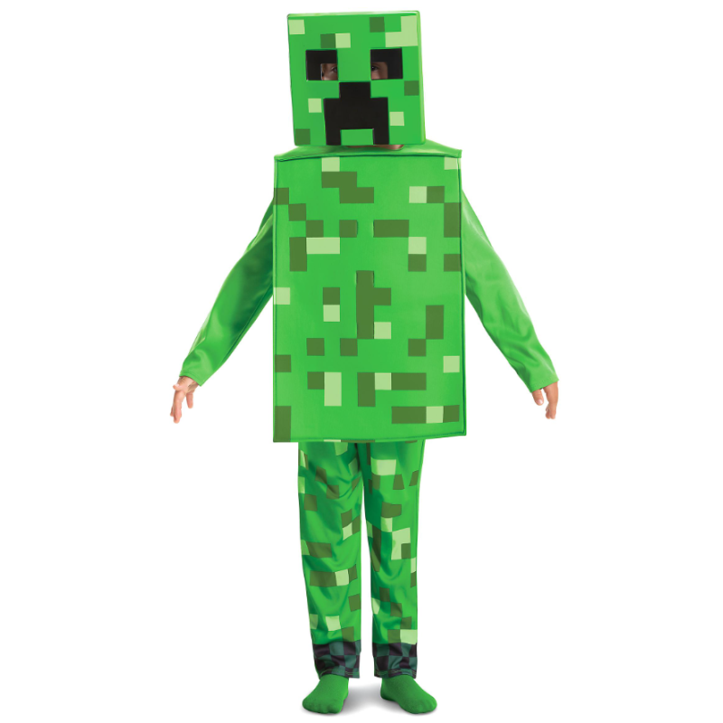 Disfraz Minecraft Creeper Fancy 7-8 Años De Disfraces