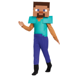 Disfraz Minecraft Steve Fancy 7-8 Años