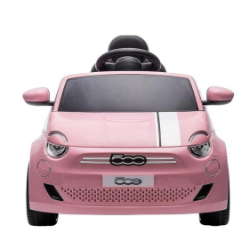Coche Eléctrico BT Fiat 500E Li-Ion Rosa 12.6V De Globo SPA 2