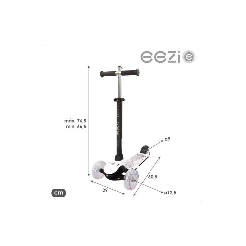Scooter 3 Ruedas Aluminio Con Luces