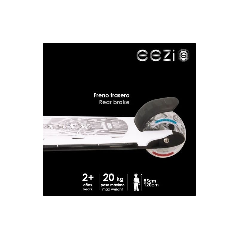 Scooter 3 Ruedas Aluminio Con Luces