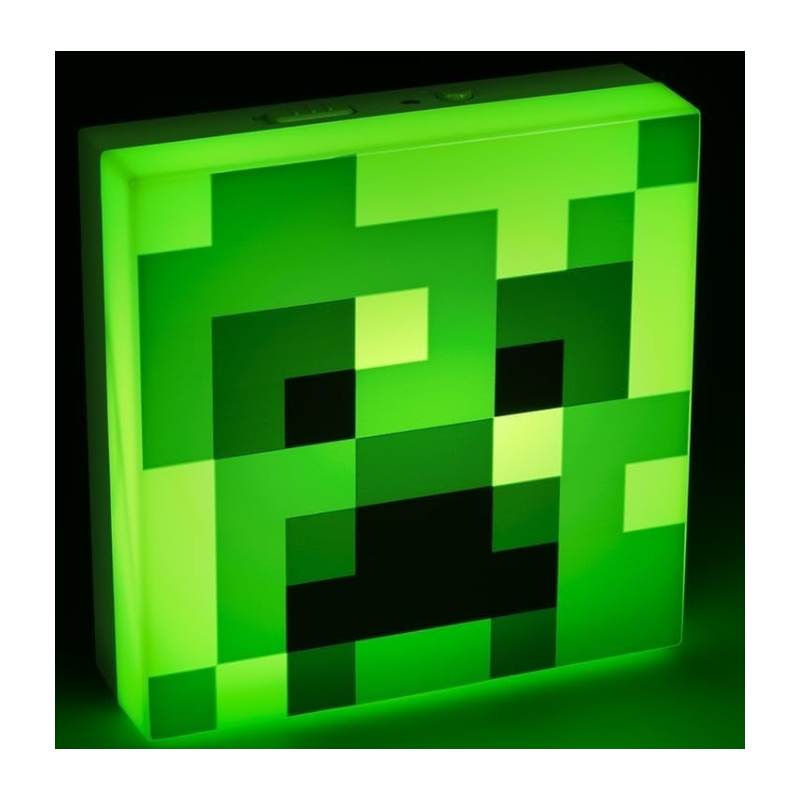 Lámpara Minecraft Creeper