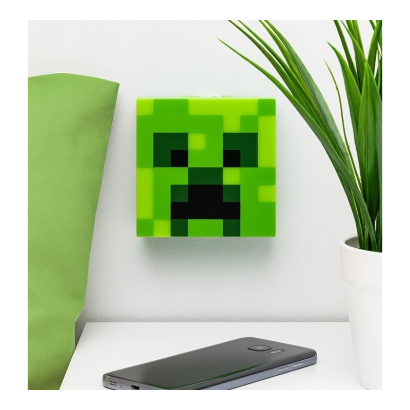 Lámpara Minecraft Creeper