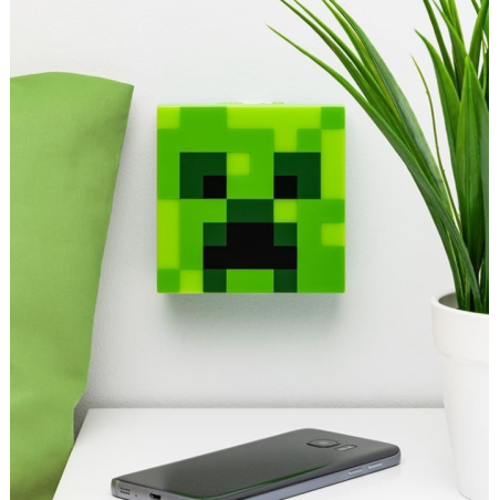 Lámpara Minecraft Creeper