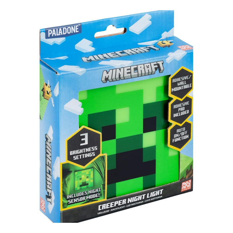 Lámpara Minecraft Creeper
