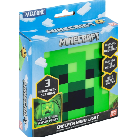 Lámpara Minecraft Creeper