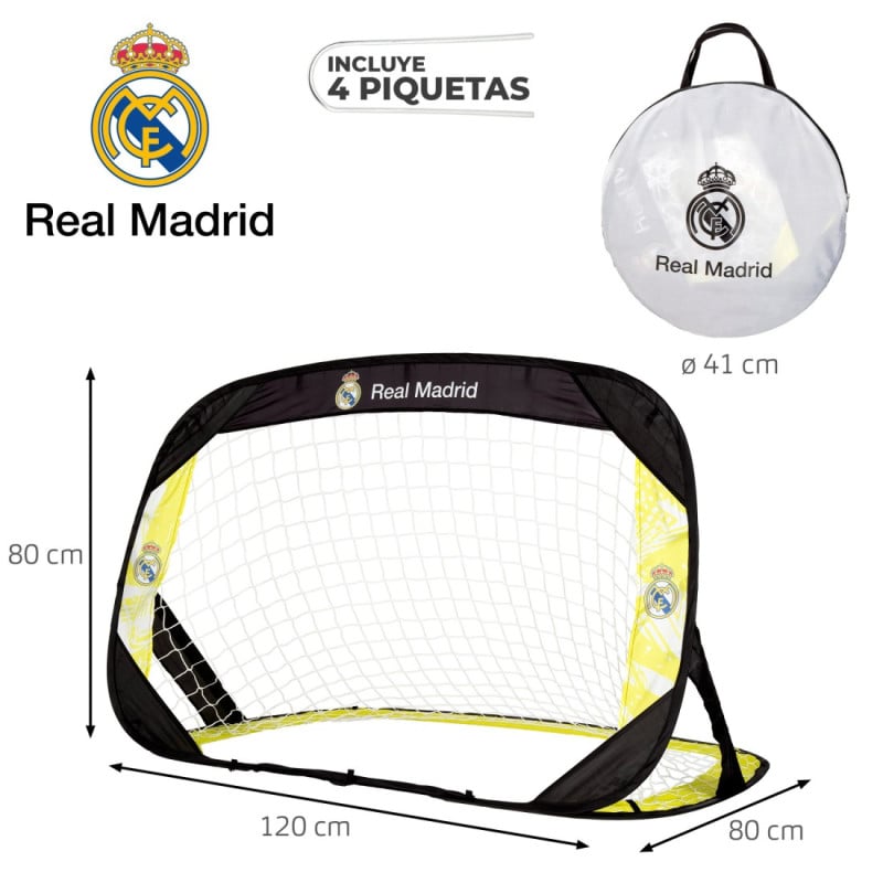 Porteria Futbol Pop Up 4 En 1 Real Madrid