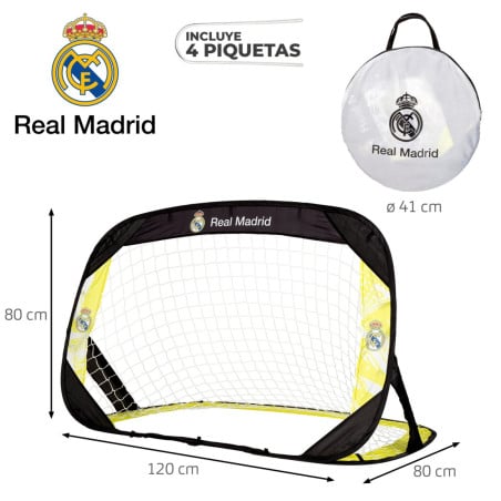 Porteria Futbol Pop Up 4 En 1 Real Madrid