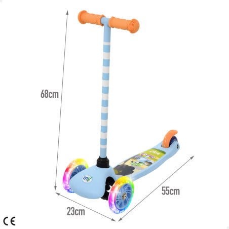 Scooter 3 Ruedas Con Luces Bluey