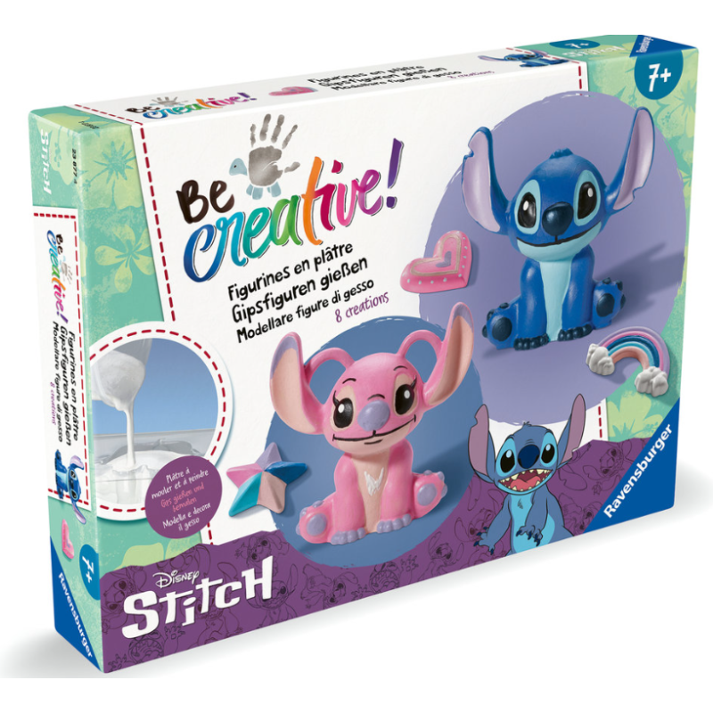 Kit Be Creative Maxi Creaciones En Yeso Stitch