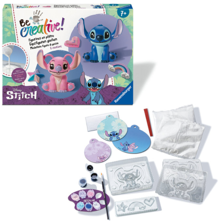 Kit Be Creative Maxi Creaciones En Yeso Stitch