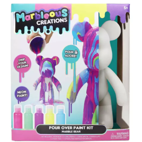 Marbleous Bear Set Crea Tu Oso De Colores Neón