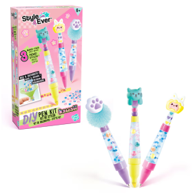 Kit Manualidades Pack Subrayador Y Bolí­grafos DIY Style 4 Ever Surtido