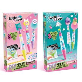 Kit Manualidades Pack Subrayador Y Bolí­grafos DIY Style 4 Ever Surtido 2