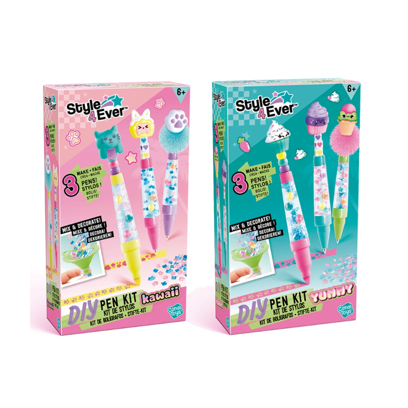 Kit Manualidades Pack Subrayador Y Bolí­grafos DIY Style 4 Ever Surtido