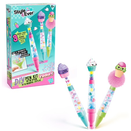 Kit Manualidades Pack Subrayador Y Bolí­grafos DIY Style 4 Ever Surtido