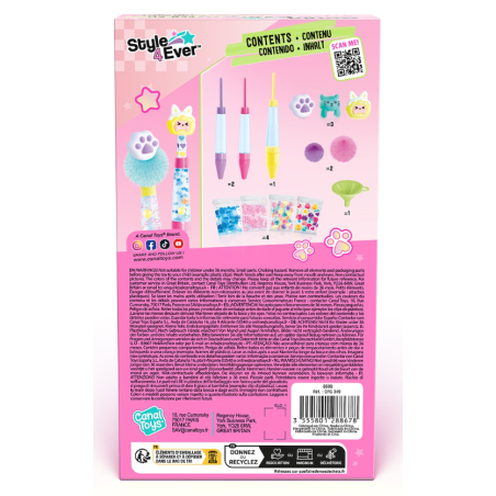 Kit Manualidades Pack Subrayador Y Bolí­grafos DIY Style 4 Ever Surtido