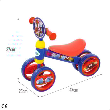 Triciclo Boble Sin Pedales Spidey