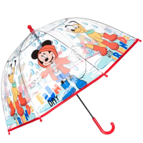 Paraguas Infantil Transparente Mickey y Pluto