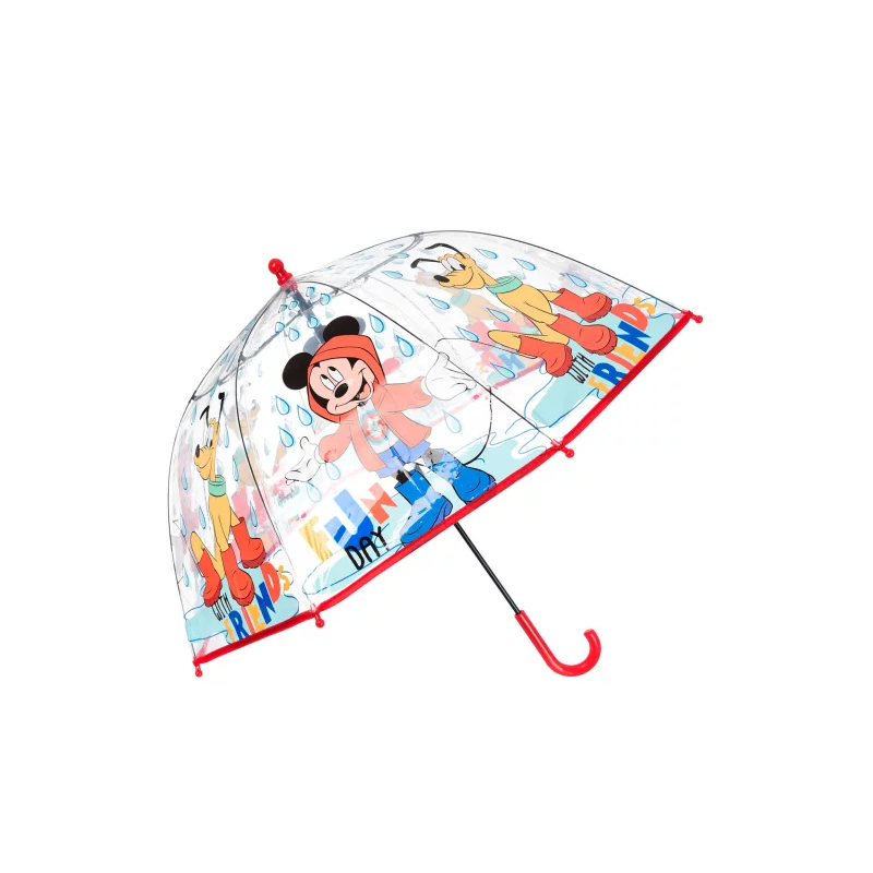 Paraguas Infantil Transparente Mickey y Pluto