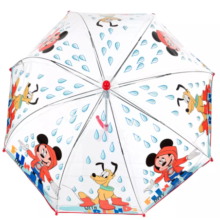 Paraguas Infantil Transparente Mickey y Pluto