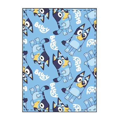 Manta Coralina Bluey 100x140 cm