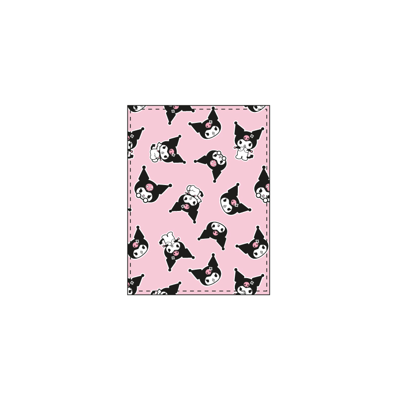 Manta Coralina Kuromi 100x140 cm