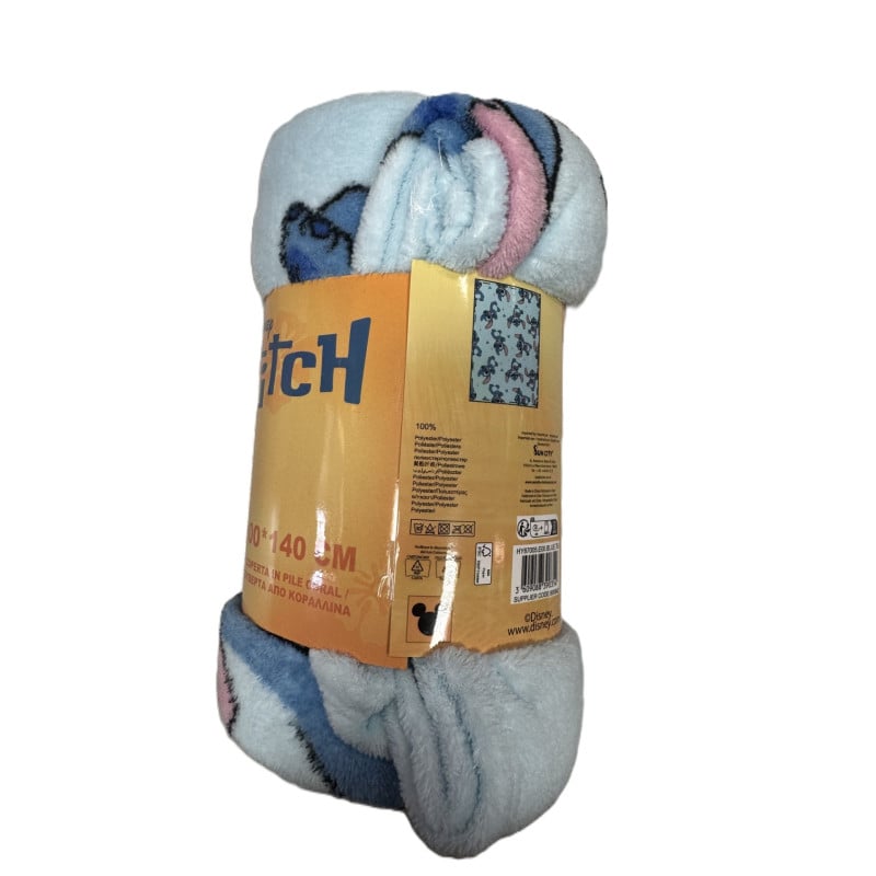 Manta Coralina Lilo y Stitch 100x140 cm