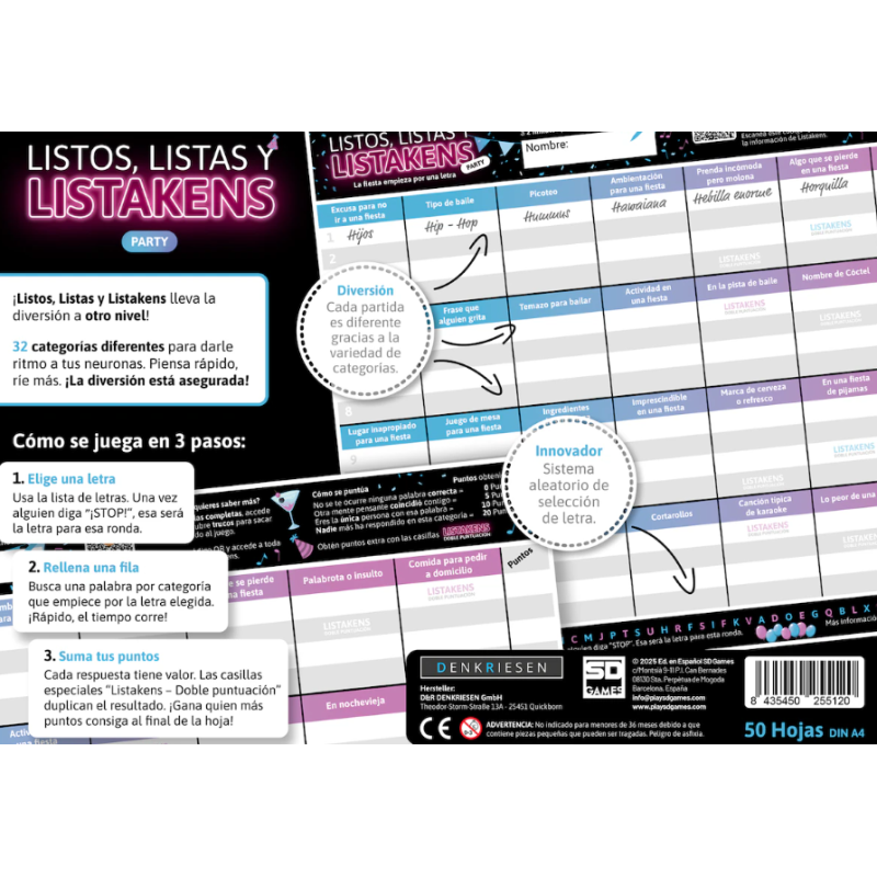 Listos Listas Y Listakens Party