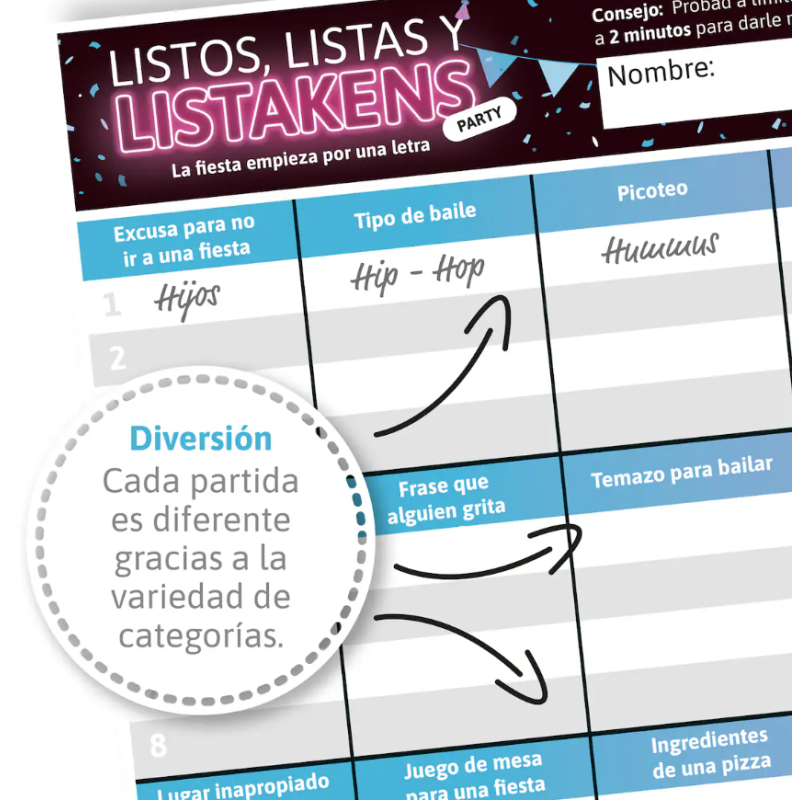 Listos Listas Y Listakens Party