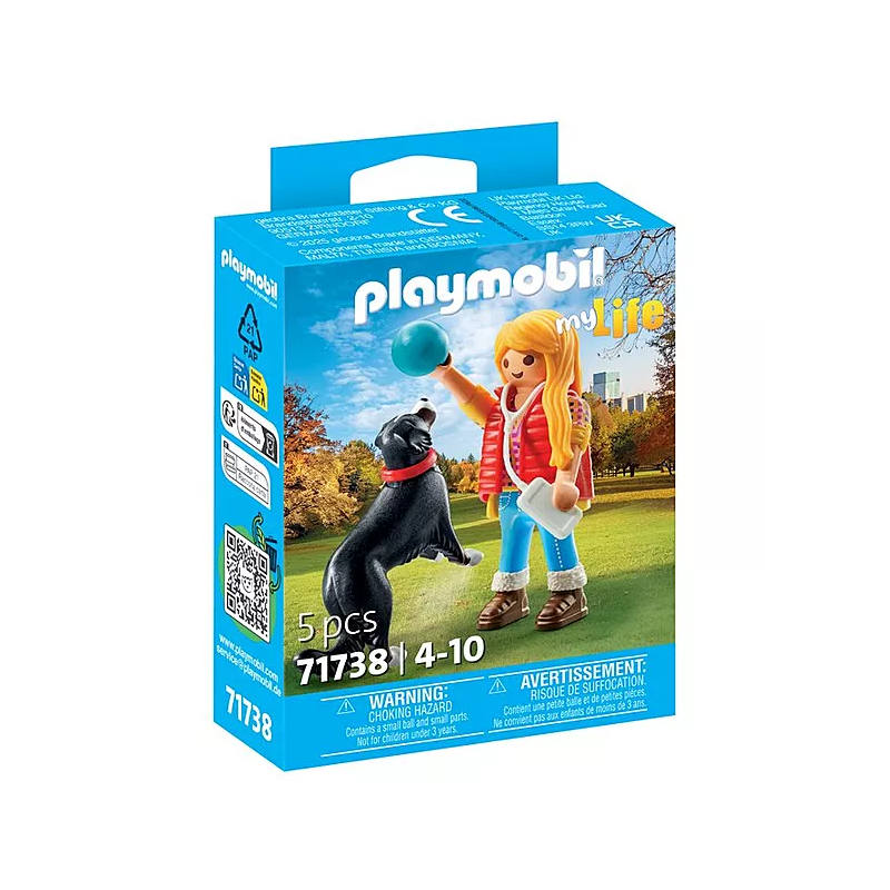 Playmobil Mujer Con Perro De Montaña De Playmobil