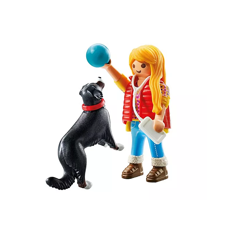 Playmobil Mujer Con Perro De Montaña