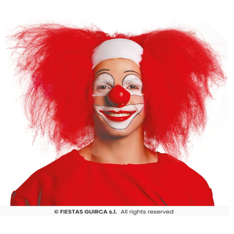 Calva Payaso Pelo Rojo