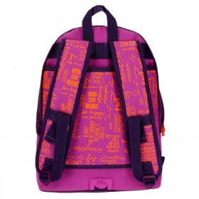 MOCHILA ADAP.42CM.SMILE VIOLETA 2