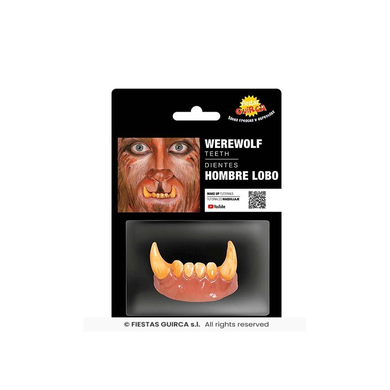 Dientes Colmillos Hombre Lobo