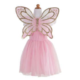 Disfraz Mariposa Dorada Con Alas Talla 5-6 Años De Disfraces 2