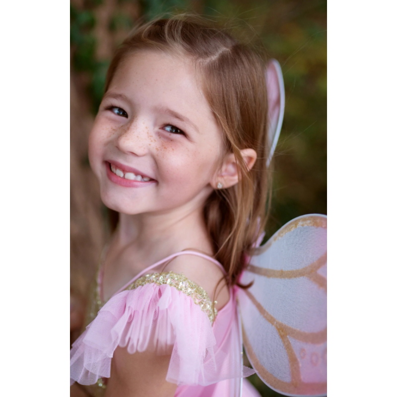 Disfraz Mariposa Dorada Con Alas Talla 5-6 Años